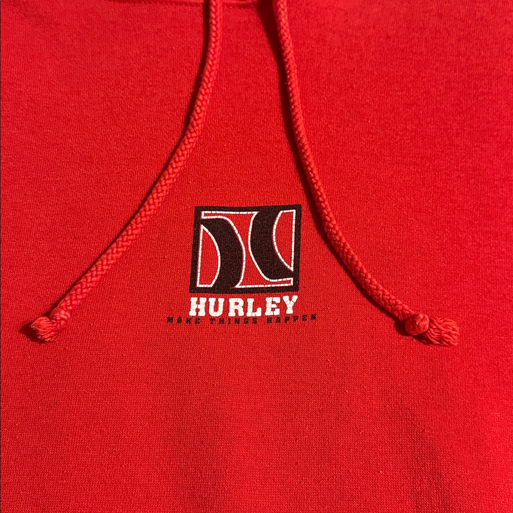 Vintage Hurley Red Men's Hoodie XL - Picture 2 of 12
